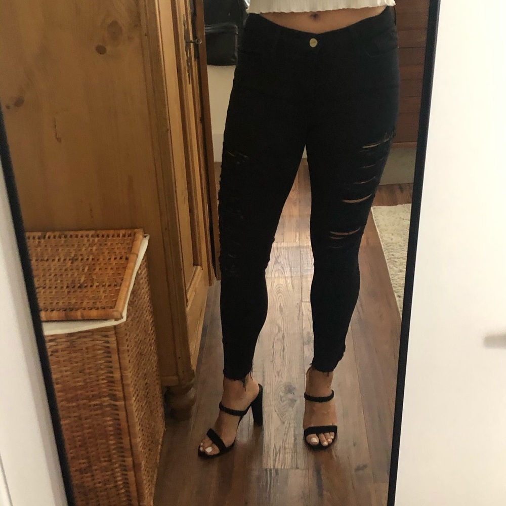 Frame Black Jeans
